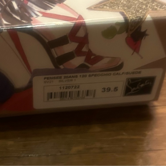 LIKE NEW Christian Louboutin Pensee 20th Anniversary 120 Silver Metallic Pumps - Picture 4 of 16